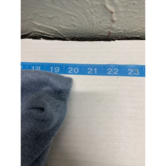 Project Sweater Womens Sweater Blue Tie Waist Raglan Sleeve Size Medium - Picture 4 of 4